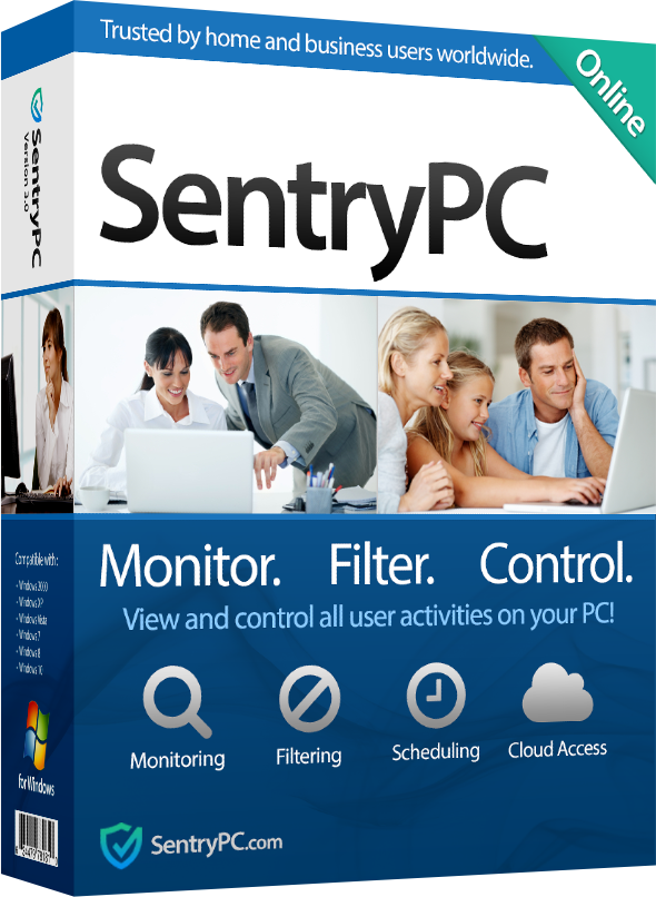 SentryPC - Computer Monitoring & Control Software - 1 License